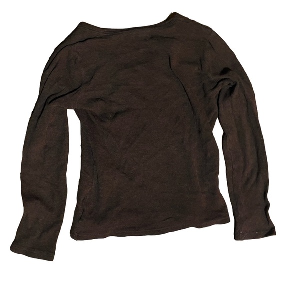 Denver Hayes brown 1/4 button up long sleeve, size s - Picture 3 of 3